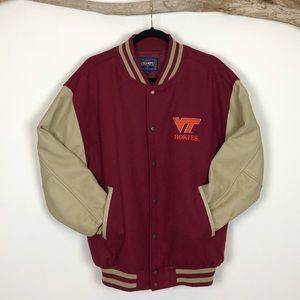 Virginia Tech Hokies Wool & Leather Varsity Jacket